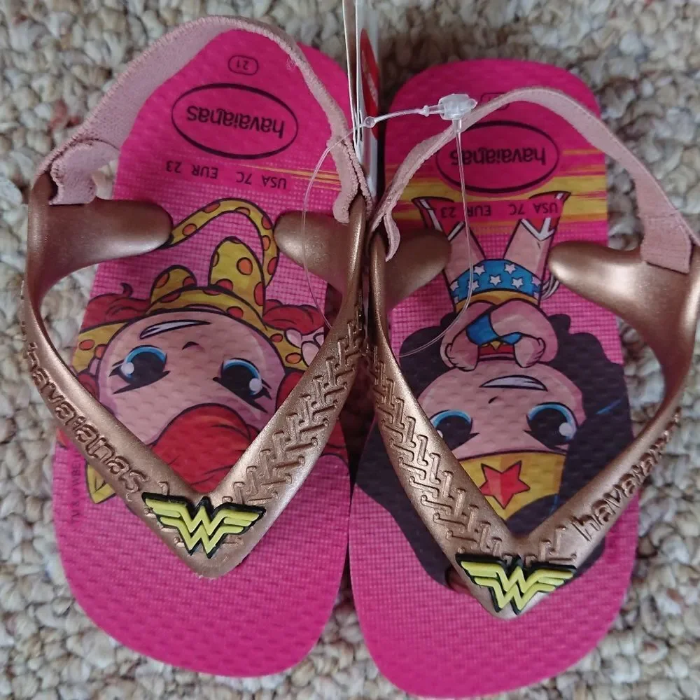 Havaianas baby wonder woman flip flops